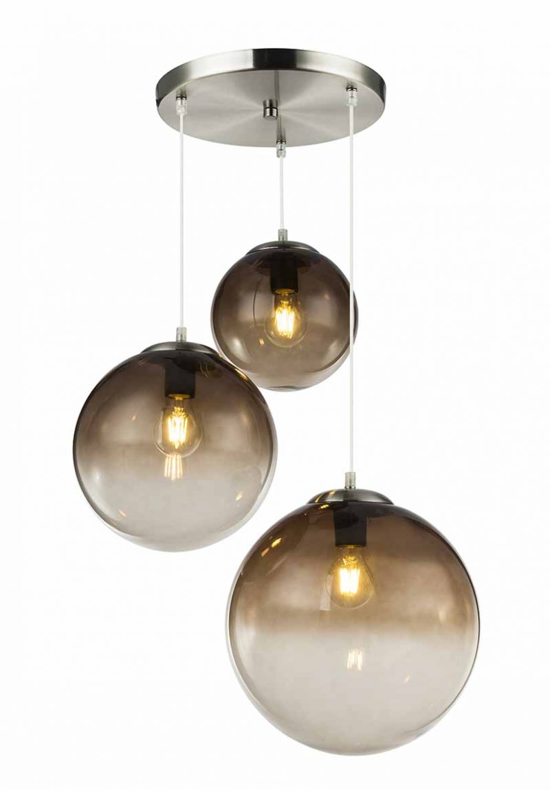 Moderne Chrom-Metall-Hängelampen Globo Varus – Bild 2