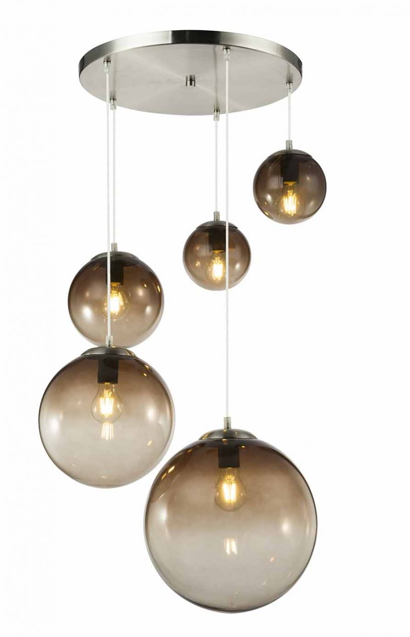Moderne Chrom-Metall-Hängelampen Globo Varus – Bild 2