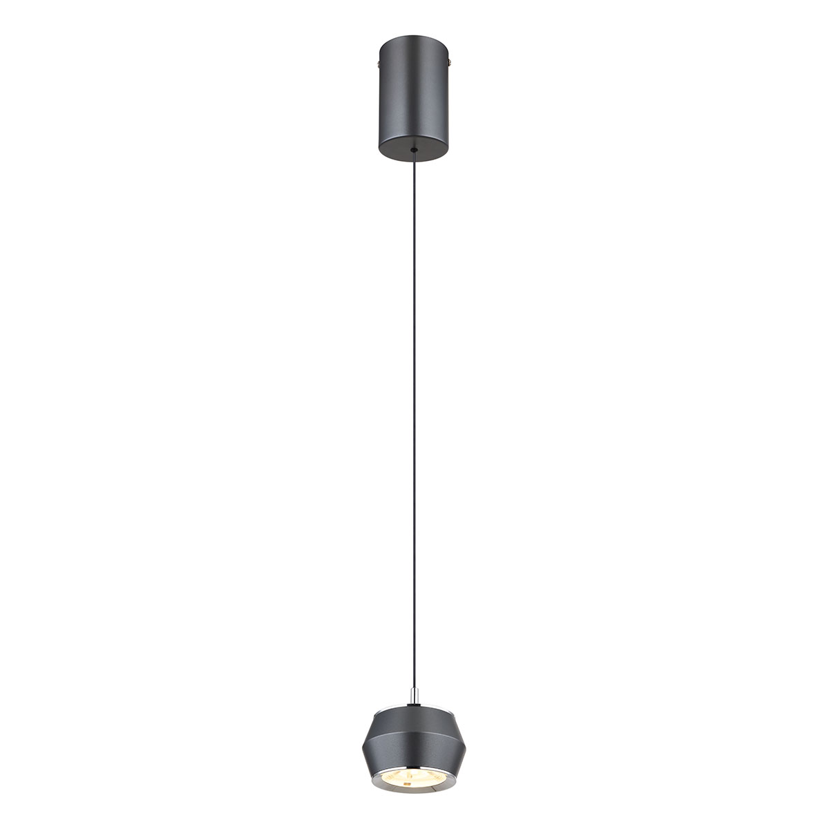 Moderne graue Metall-Hängelampe Globo Marthy