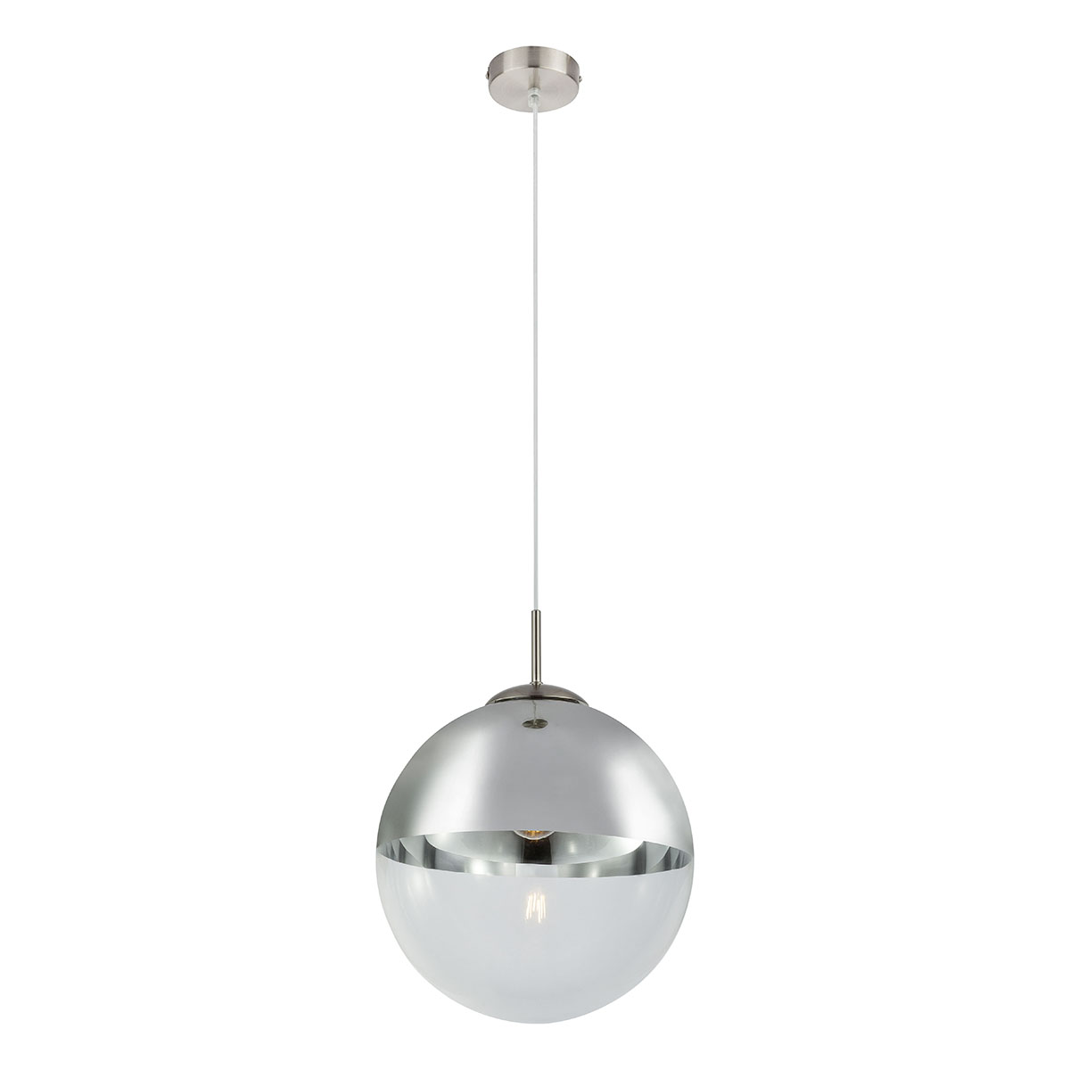 Moderne Nickel-Metall-Hängelampe Globo Varus