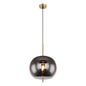 moderne-runde-messing-hängelampe-globo-blacky-i-15345h1mm