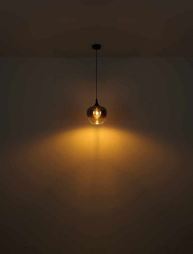 Moderne runde schwarze Deckenlampe Globo Maxy – Bild 2