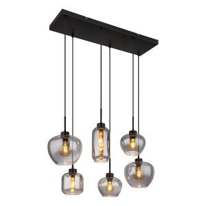 moderne-schwarze-metall-hängelampen-globo-matt-15549-6sh