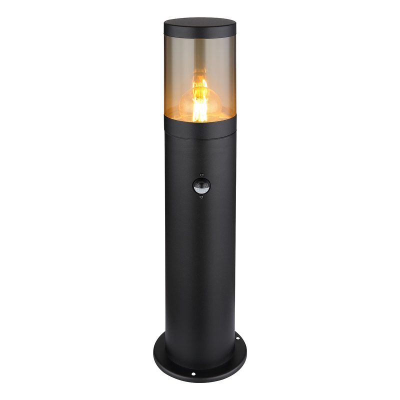 pfeiler-schwarze-moderne-außenlampe-globo-xeloo-32015bss