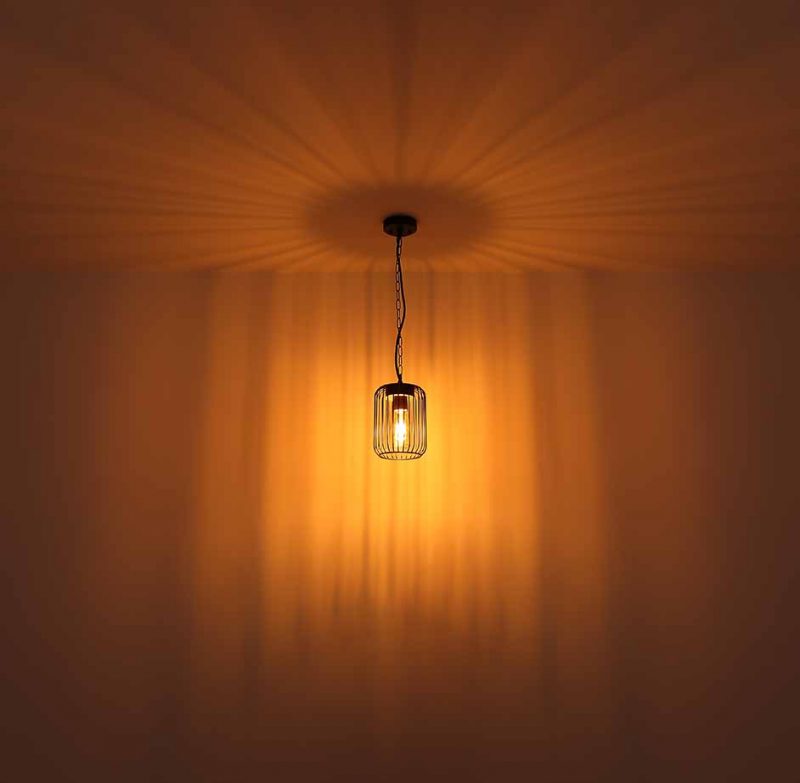Retro schwarze Metall-Außenlampe Globo Adelheid – Bild 4