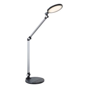 runde-aluminium-tischlampe-schwarz/silber-globo-konsti-58428b