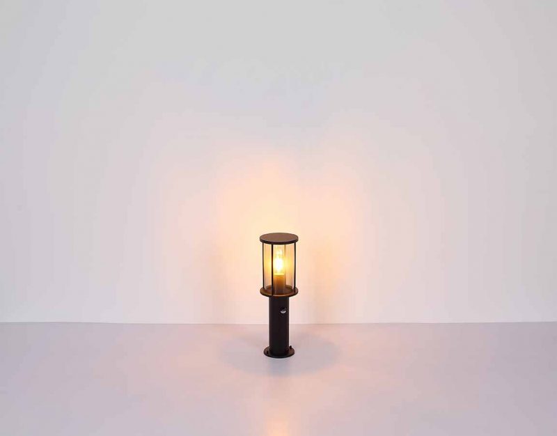 Runde moderne schwarze Außenlampe Globo Gracey – Bild 4