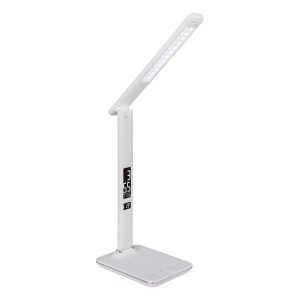 weiße-tischlampe-info-display-lederlook-globo-tanna-58378w