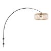 wand-bogenlampe-schwarz-mit-bambusschirm-steinhauer-sparkled-light-4151zw