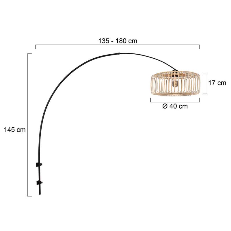 wand-bogenlampe-schwarz-mit-bambusschirm-steinhauer-sparkled-light-4151zw-5