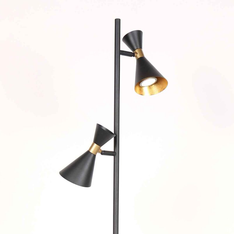 Trendige Metall-Stehlampe schwarz Anne Lighting Preto – Bild 6