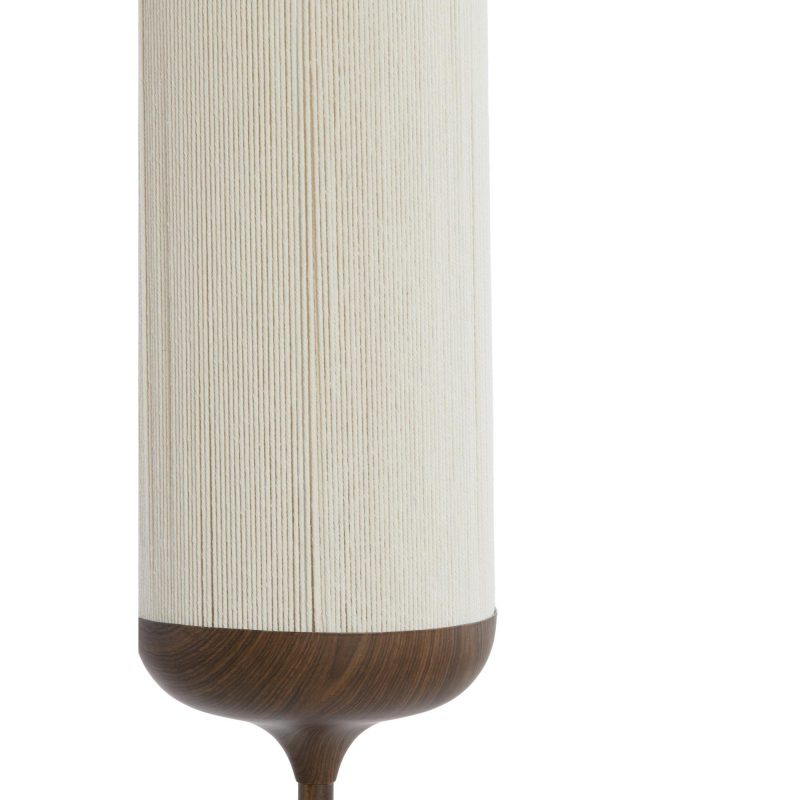Gerade Stehlampe aus Baumwolle/Metall beige Light & Living Dania – Bild 2