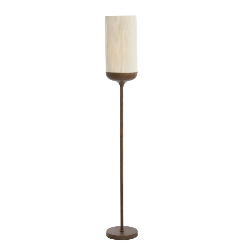 Gerade Stehlampe aus Baumwolle/Metall beige Light & Living Dania – Bild 4