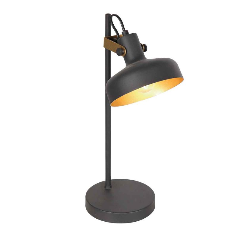 Retro Tischleuchte mit goldenen Details Mexlite Prato
