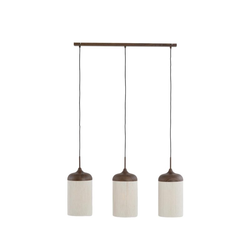 Hängeleuchte natur/braun Becherform 3-Licht Light & Living Dania – Bild 7