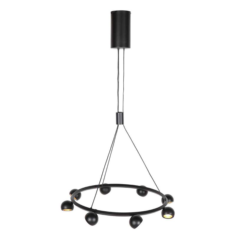 Retro runde schwarze Pendelleuchte im modernen Design Steinhauer Marcadore – Bild 8