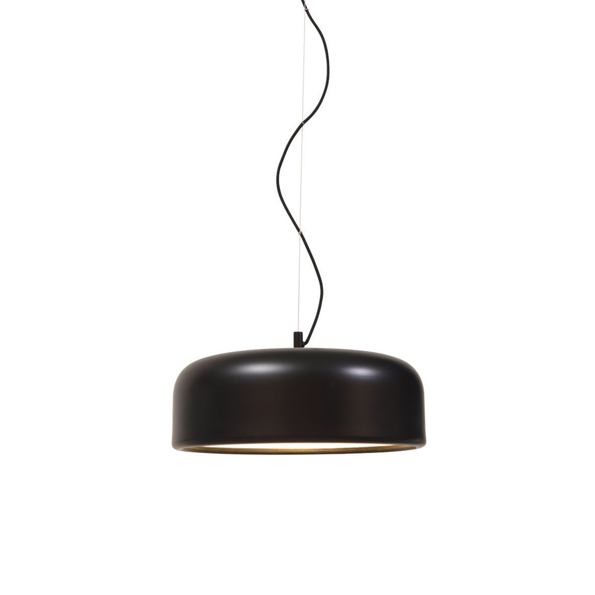 Schwarze Retro-Hängeleuchte in Schalenform Marseille It's About RoMi