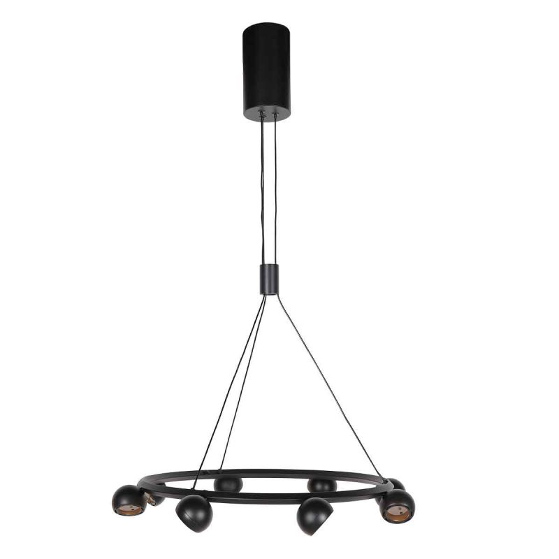 Retro runde schwarze Pendelleuchte im modernen Design Steinhauer Marcadore – Bild 2