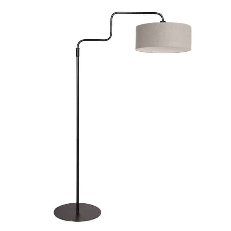 Modische graue und schwarze Metall-Stehlampe Steinhauer Bloeba