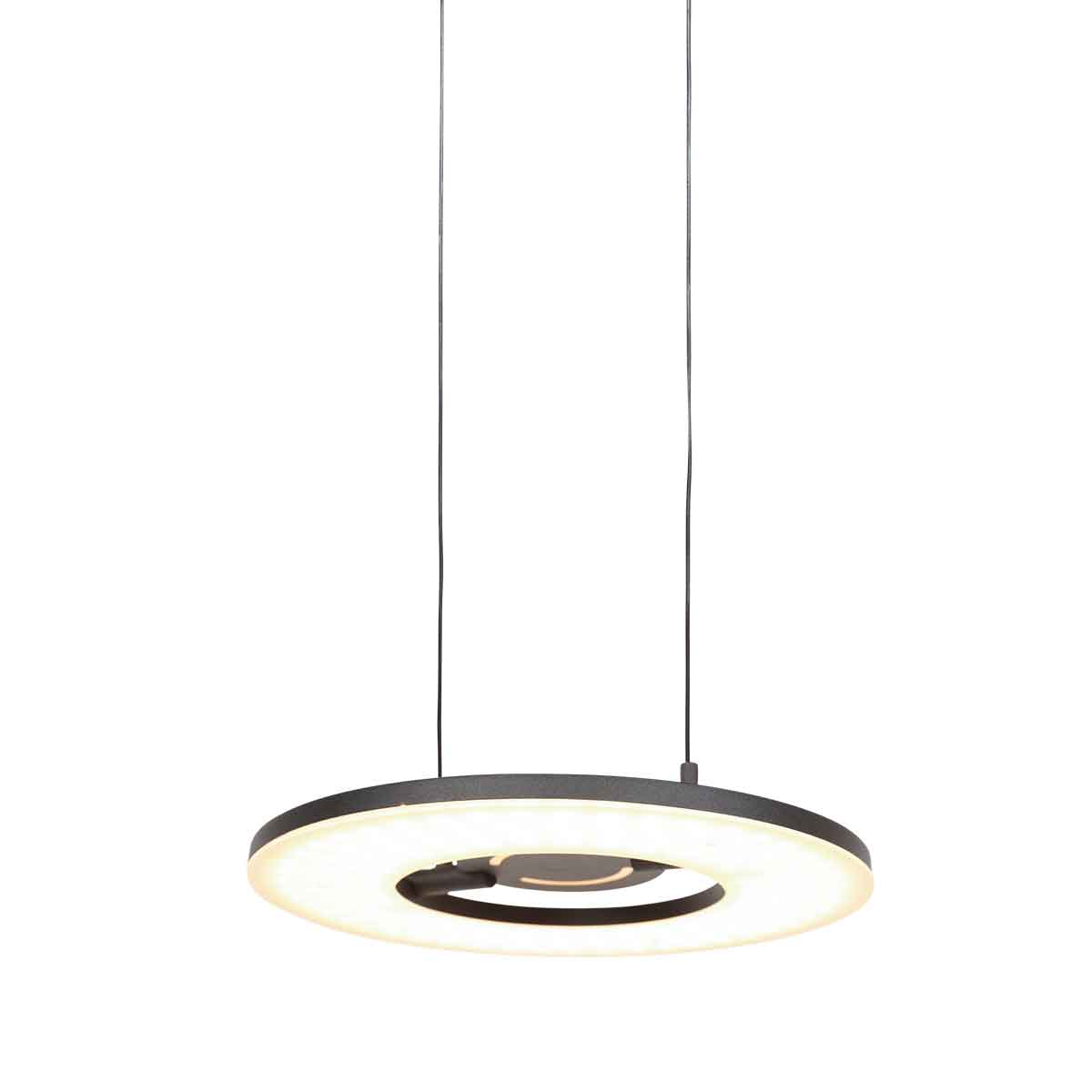 Moderne schwarze Metall-Hängelampe Steinhauer Soleil