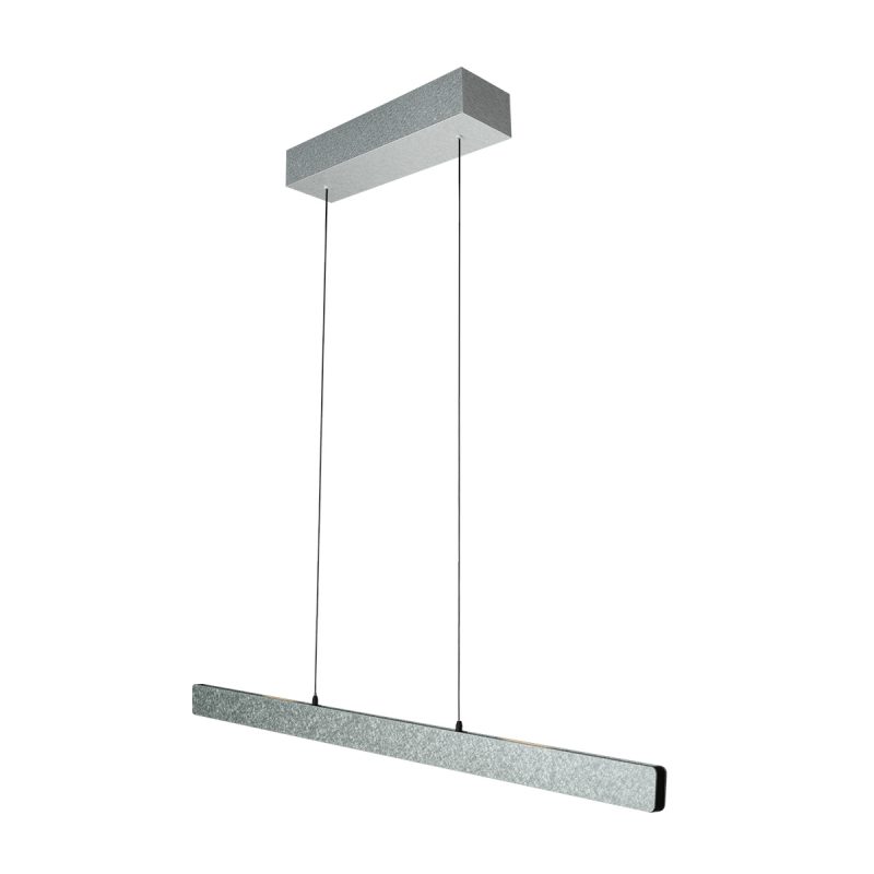 Stahlfarbene Design-Pendelleuchte mit Motiondimmer Steinhauer Fluxy - 120cm – Bild 8