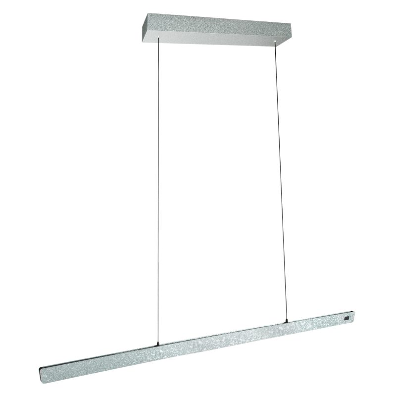 Champagnerfarbene Stahl-Design-Hängelampe mit Dimmer Steinhauer Fluxy - 160cm – Bild 2
