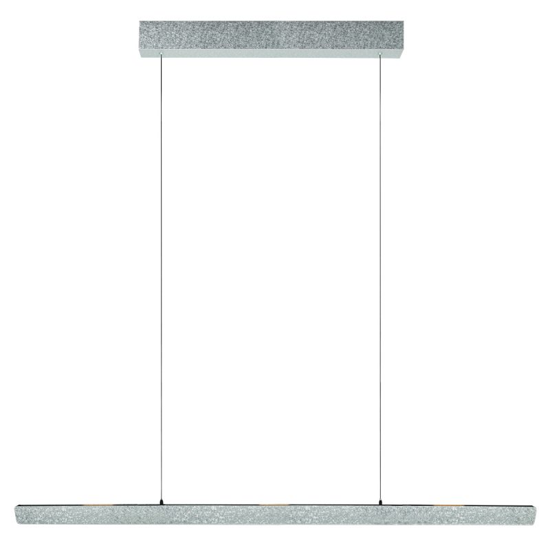 Champagnerfarbene Stahl-Design-Hängelampe mit Dimmer Steinhauer Fluxy - 160cm
