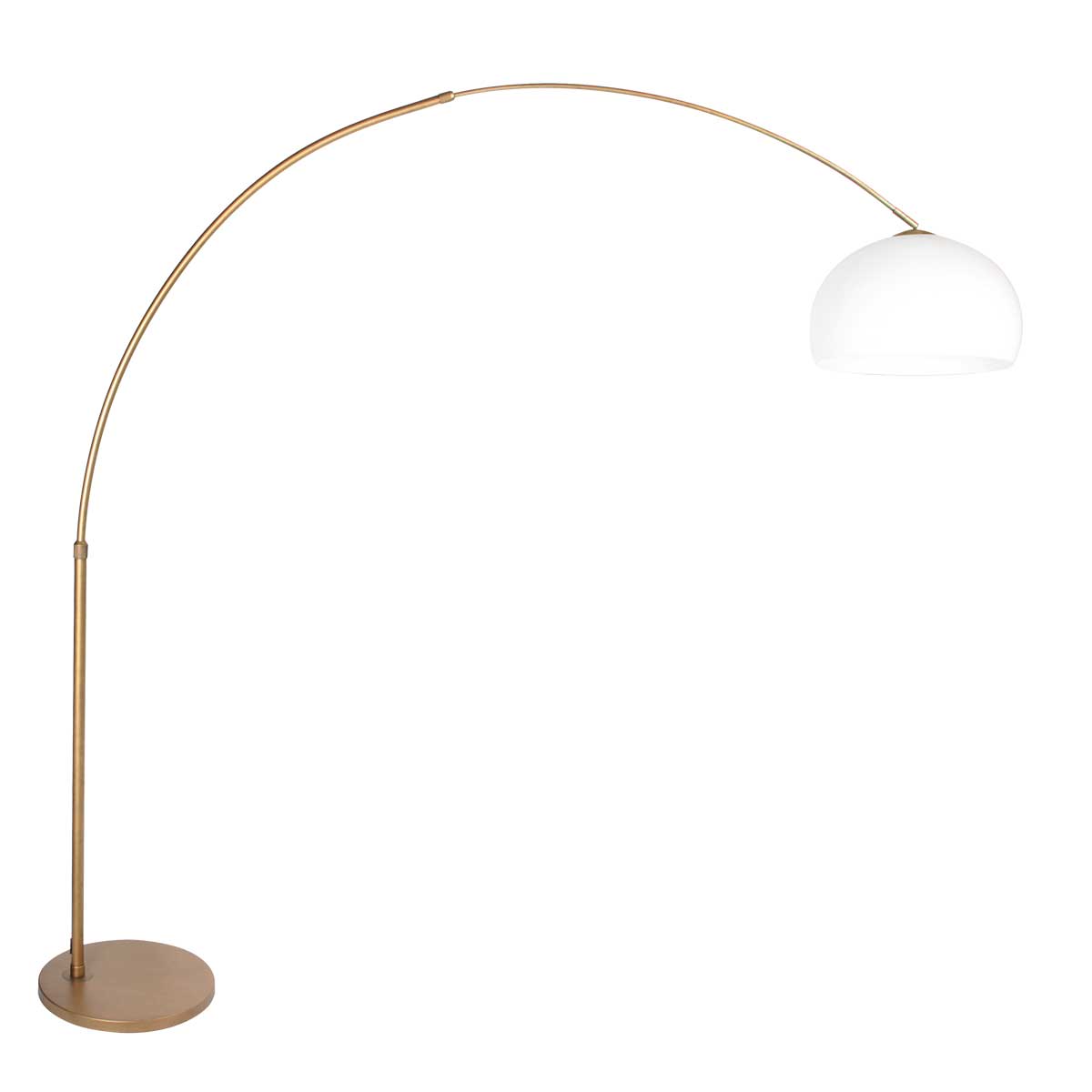 Klassische Lampe Bronze mit weißer Kappe Steinhauer Sparkled Light